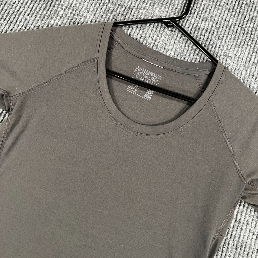 Patagonia Capilene Cool Trail Shirt Womens‎ XS Black Short Sleeve Performance